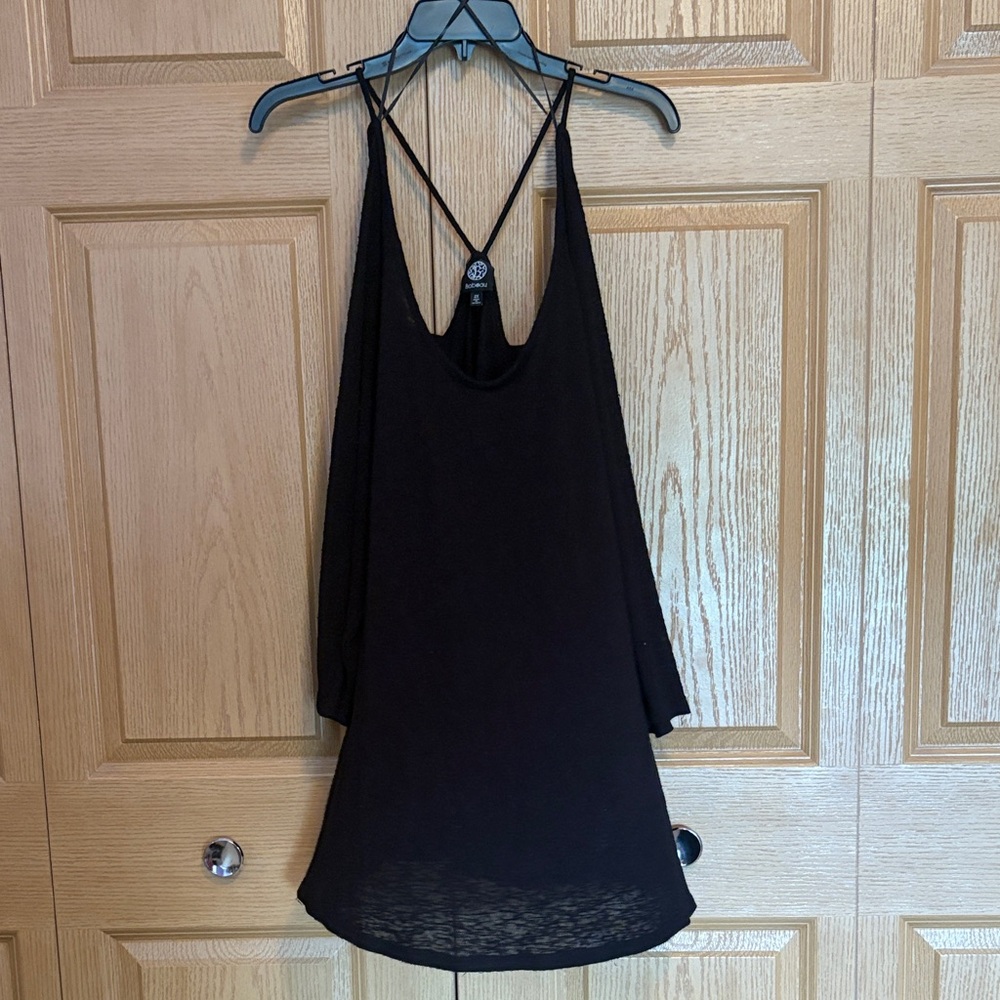 Bobeau Black Strappy top